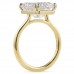 6.04 carat Emerald Cut Lab Diamond Solitaire Ring profile