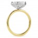 2.71 carat Radiant Cut Lab Diamond Two-Tone Solitaire Ring profile