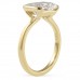 2.77 carat Radiant Cut Lab Diamond Bezel Set Ring profile