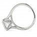3.81 carat Radiant Cut Lab Diamond Bezel Set Ring side