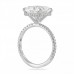5.21 carat Cushion Cut Diamond Signature Wrap Engagement Ring profile