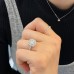 1.51ct Round Diamond in Cushion Halo Engagement Ring lifestyle