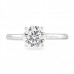 1.29ct Round Diamond Invisible Gallery™ Solitaire Ring flat