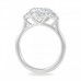 Oval Moissanite Three-Stone Engagement Ring