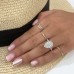 1.28ct Pear Shape Halo Engagement Ring with Split Band lifestyle