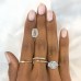 3.02ct Emerald Cut Diamond Three-Stone Engagement Ring lifestyle stone