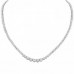 3.05 carat Graduated Diamond Tennis Necklace