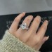 3.67 carat Oval Lab Diamond Signature Wrap Engagement Ring lifestyle