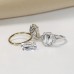 3.02 carat Emerald Cut Lab Diamond Bezel Set Three-Stone Ring lifestyle flat lay