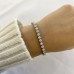 4 carat Lab-Grown Diamond Bezel Set Tennis Bracelet lifestyle sweater