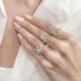 5.12 carat Radiant Cut Lab Diamond Solitaire Engagement Ring lifestyle shirt