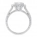 4.02 Carat Cushion Cut Platinum Engagement Ring side