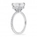2.20 Carat Emerald Cut Diamond Engagement Ring side