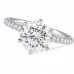 1.80 carat Round Diamond Six-Prong Engagement Ring angle