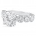 2.50ct Round Diamond Bezel-Set Band Engagement Ring flat