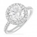 1.50 carat Round Diamond Invisible Gallery™ Halo Engagement Ring top