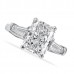 2.41ct Radiant Cut Diamond Three-Stone Engagement Ring angle