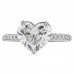2.00ct Heart Shape Diamond Signature Wrap Engagement Ring top