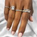 Pave Pyramid Ring lifestyle stack