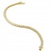 2.88 carat Round Bezel Set Tennis Bracelet curved