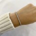 3.40 Carat Diamond 14K White Gold Tennis Bracelet lifestyle sweater