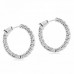 3.20 Carat Inside-Out Diamond Hoop Earrings side