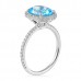 Blue Topaz And Diamond Ring profile
