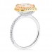 Morganite and Diamond East-West Halo Ring profile