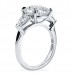 4.52ct Round Diamond Three-Stone Engagement Ring profile