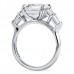 4.02ct Asscher Cut Diamond Five-Stone Engagement Ring side