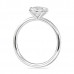 1.00ct Oval Diamond White Gold Solitaire Engagement gallery