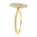 0.82 carat Marquise Diamond Two-Tone Halo Engagement Ring side