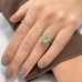 2.03 carat Oval Yellow Diamond Halo Engagement Ring lifestyle