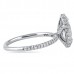 .80ct Pear Shape Diamond Double Edge Halo Engagement Ring side