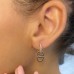 Oval Drop Link Earrings lifestyle