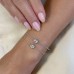 Bezel Set Lab Diamond Emerald Cut Bracelet lifestyle