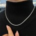 6.55 carat TW Lab Diamond Illusion Set Tennis Necklace lifestyle