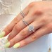 3.09ct Emerald Cut Lab Diamond Engagement Ring lifestyle