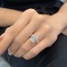 4.22 carat Emerald Cut Lab Diamond Signature Wrap Ring lifestyle
