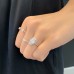 3.03ct Pear Shape Lab Diamond Hidden Halo™ Ring lifestyle