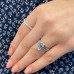 3.04ct Hybrid Step Cut Lab Diamond Engagement Ring lifestyle