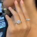 2.75 carat Radiant Cut Lab Diamond Three-Stone Engagement Ring lifestyle