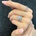3.01 carat Pear Shape Lab Diamond Three-Stone Ring lifestyle