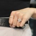 2.76 carat Oval Lab Diamond Bezel Set Pave Wrap Ring lifestyle