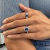 2.05ct Sapphire Oval Double Edge Halo Ring lifestyle