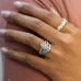 .83 caraet Marquise Diamond Halo Engagement Ring with Split Band lifestyle