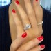 2.00 carat Pear Shape Diamond Pave Basket Engagement Ring lifestyle