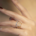 .20 carat Spotted Single Prong Diamond Wedding Band lifestyle