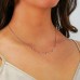18k White Gold Floating Diamond Necklace lifestyle