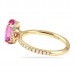 2.02ct Pink Sapphire Rose Gold Ring profile
